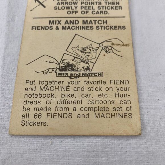 1970 Donruss Fiends and Machines‎ #6 CHEVYS NEVER DIE THEY JUST GO FASTER Card - Picture 5 of 6